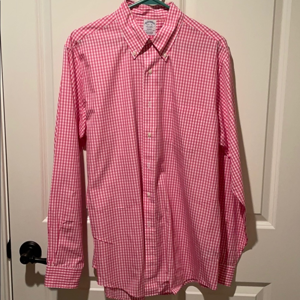 Brooks Brothers Long Sleeve Pink Button Down